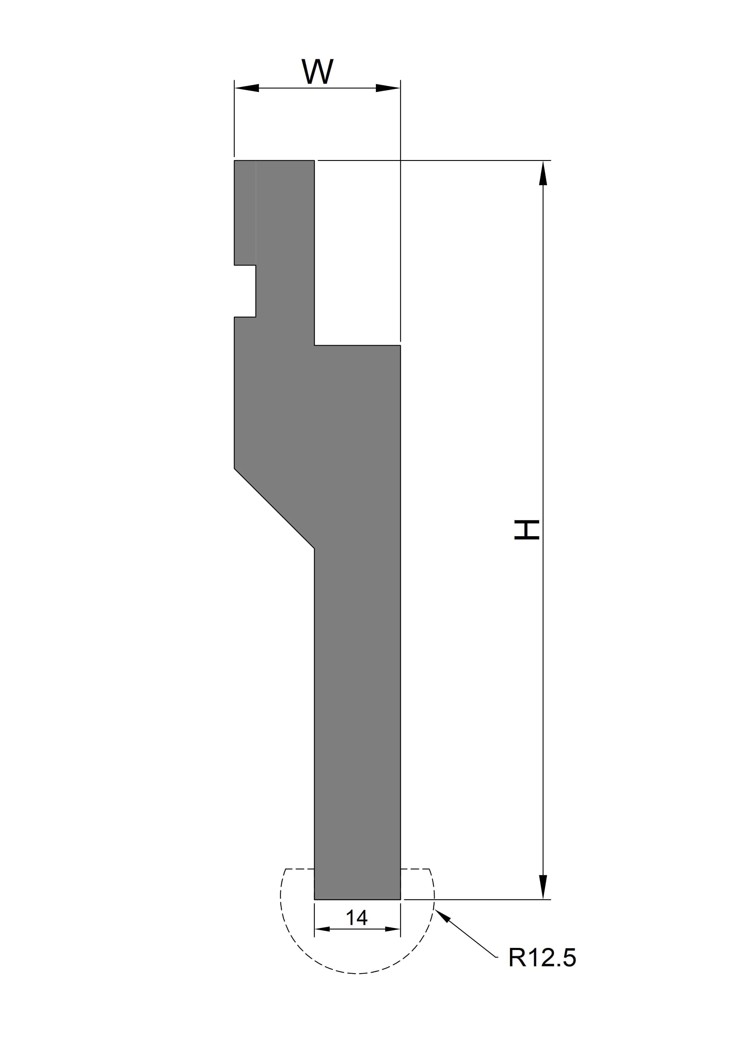 Radius Punch Insert Holder